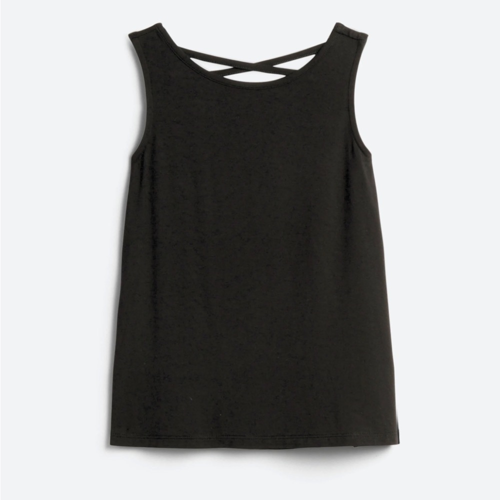 Flowy black tank NWT 12-14